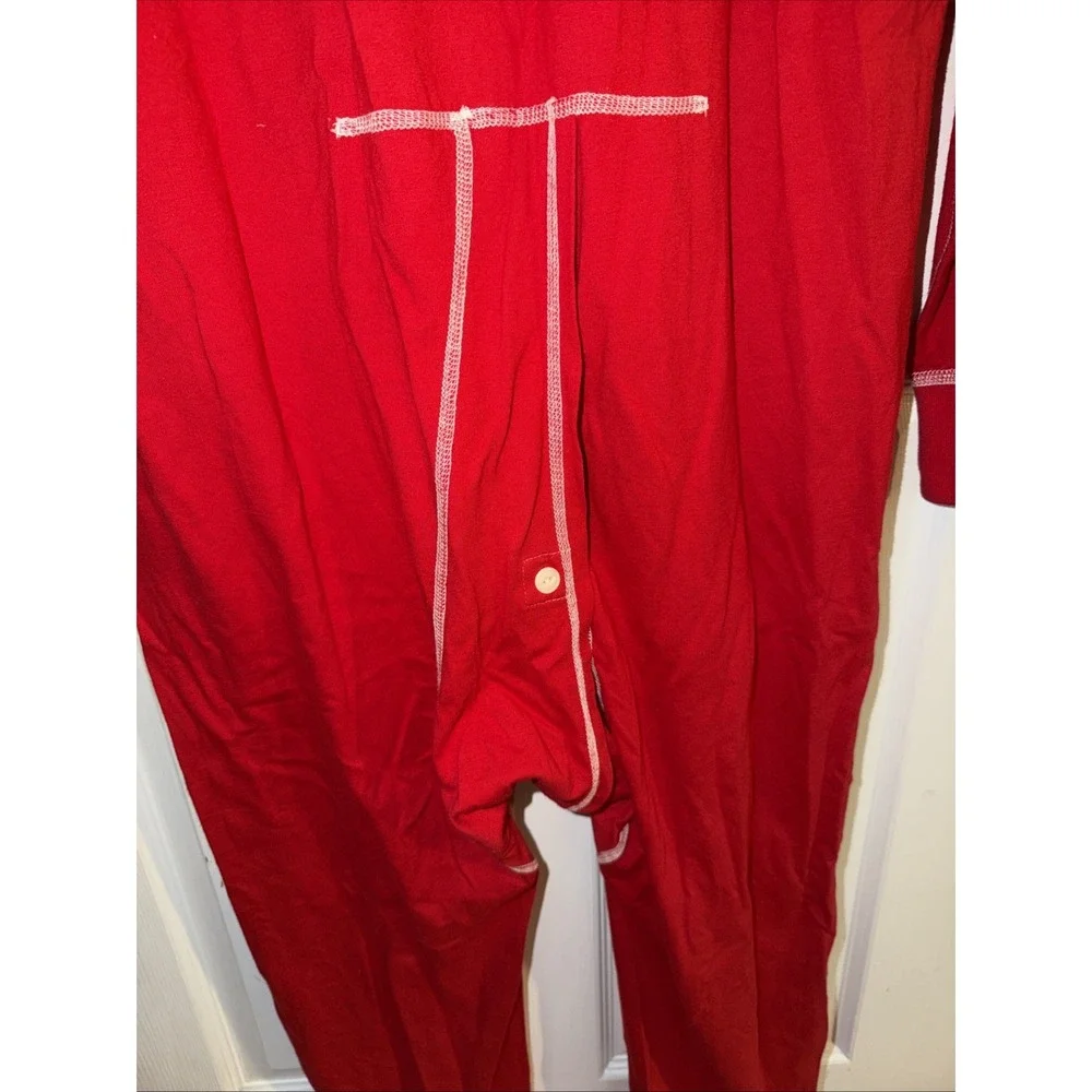 NEW J.Crew Men's Knit Goods Red Thermals Long Sleeve Size M 90's Holiday Flap